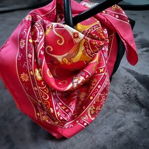 Hermes Silk Scarf - Fushia "Peuple du Vent"